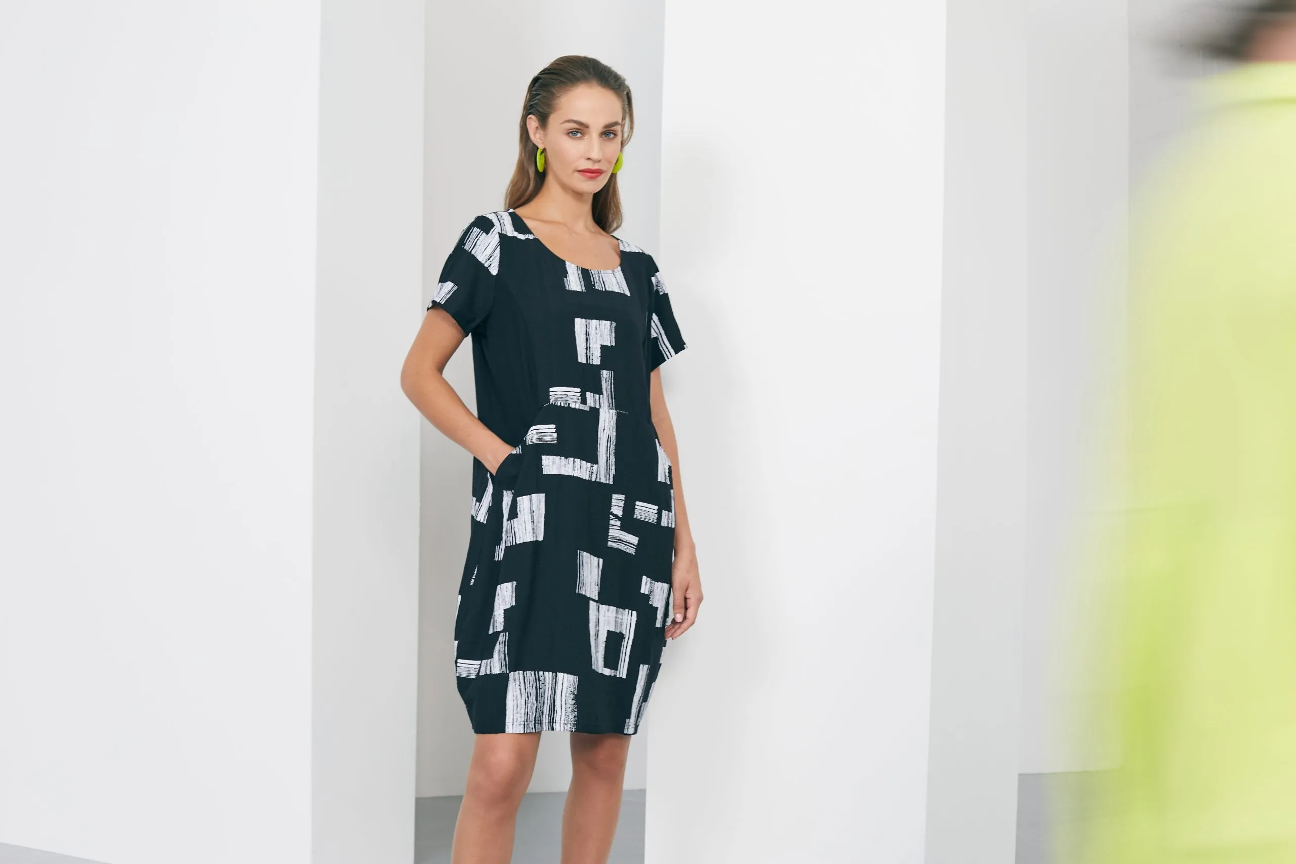 219- Block Print Dress- Naya