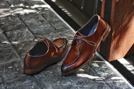 502-4 Oxford Moc-Toe Tanned Painted