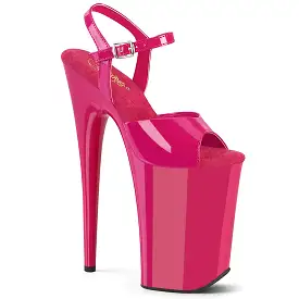 9 Inch Heel INFINITY-909 Hot Pink Patent