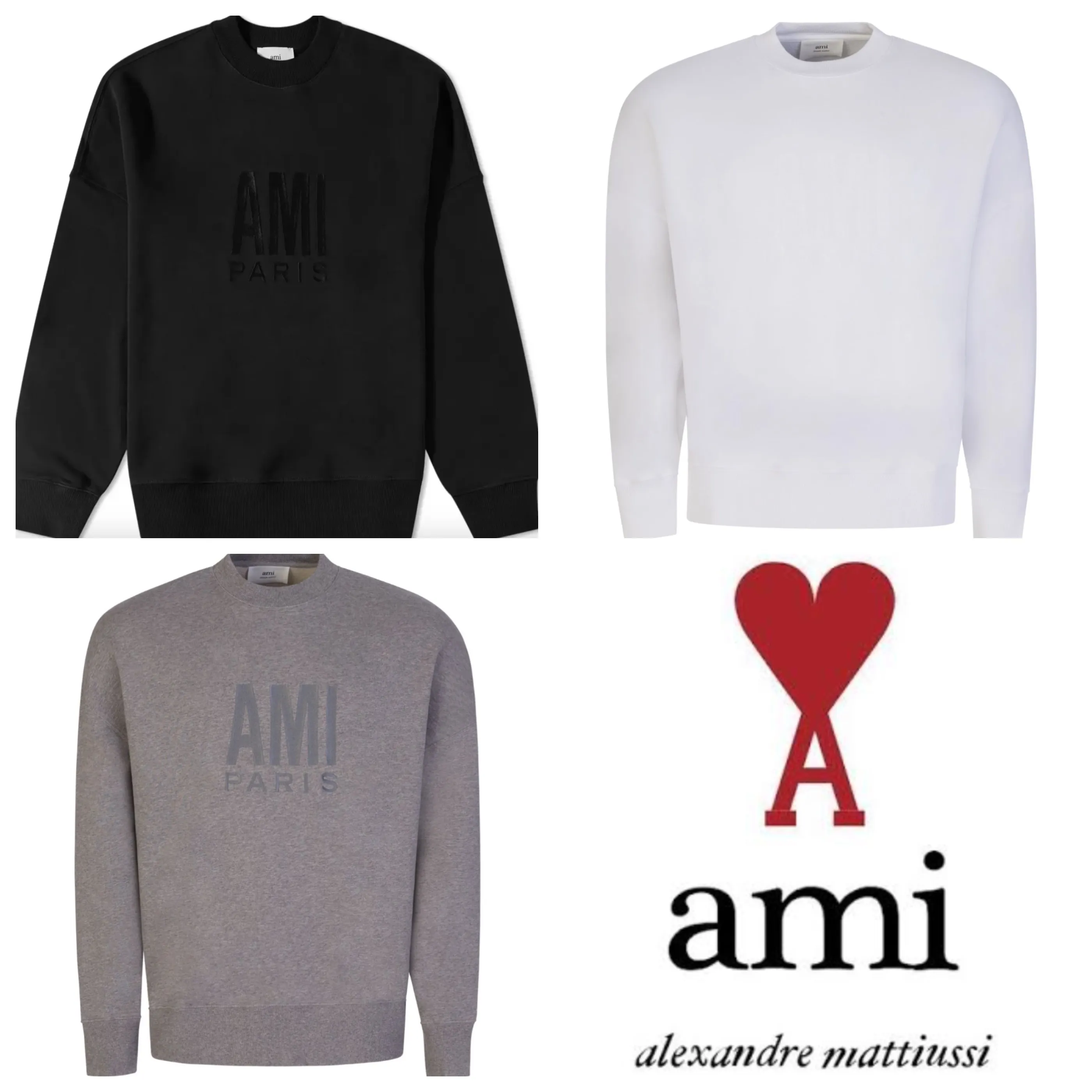 AMI PARIS  |Cotton Hoodies & Sweatshirts