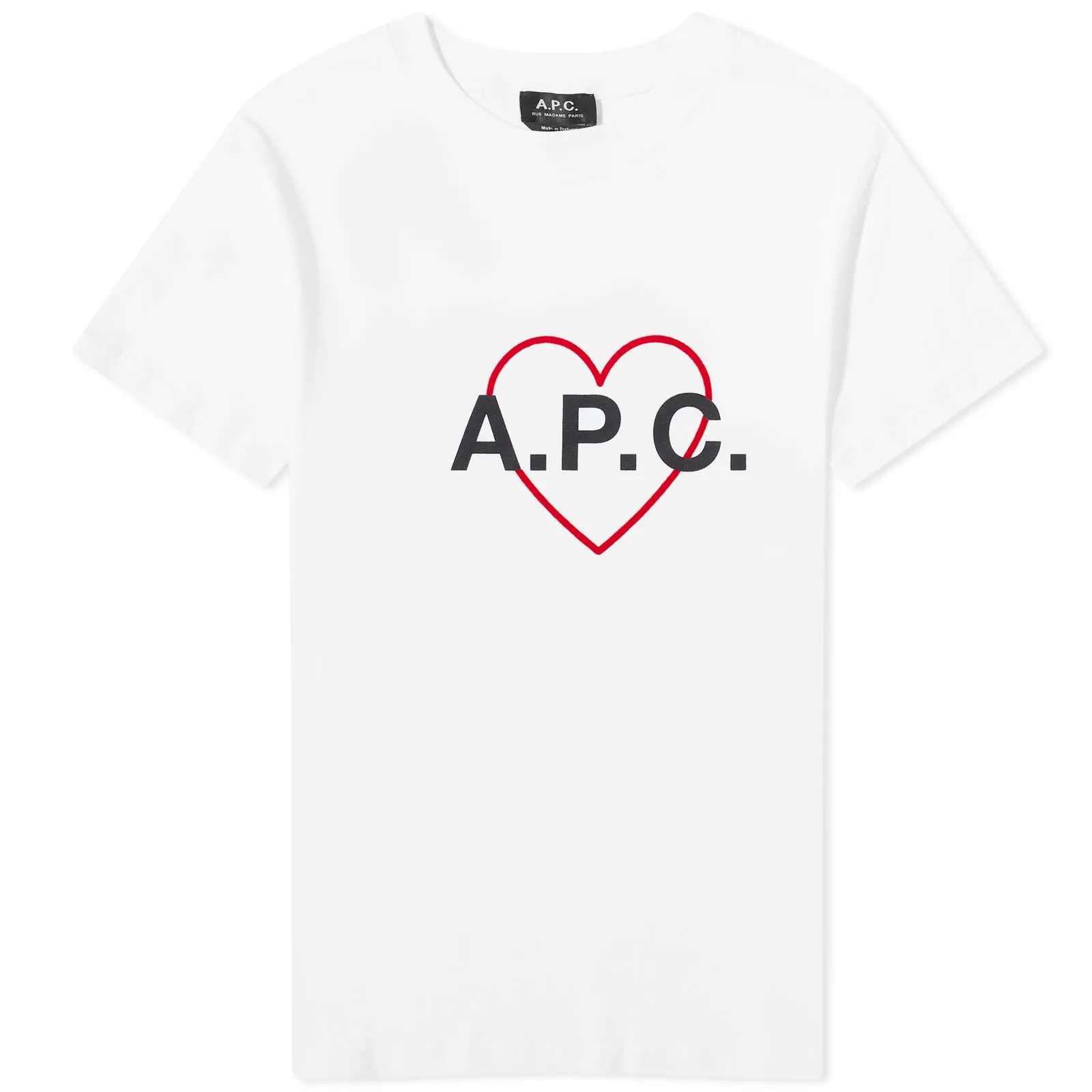 A.P.C. Valentin Heart Logo T-ShirtWhite