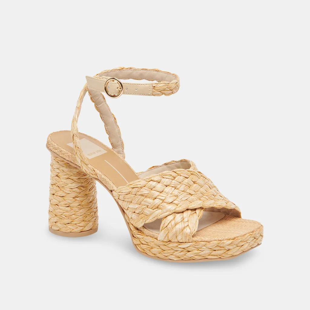 ASALA HEELS LT NATURAL RAFFIA– Dolce Vita 6895820996674