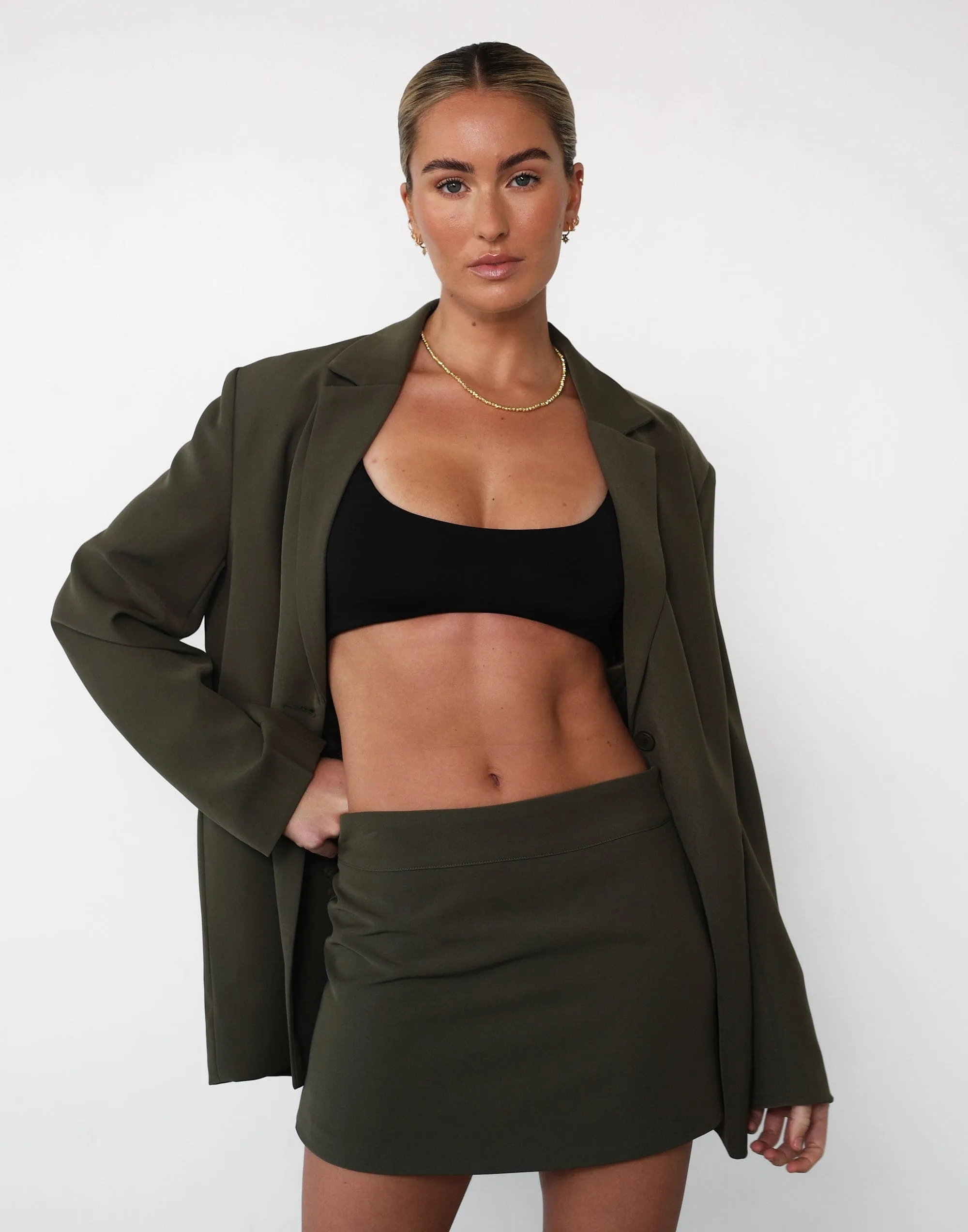 Ashwood Mini Skirt (Burnt Olive)