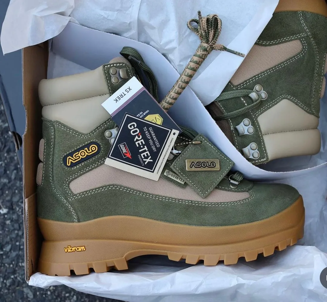 ASOLO TRAIL BOOTS OLIVE BUTTER BOTTOMS