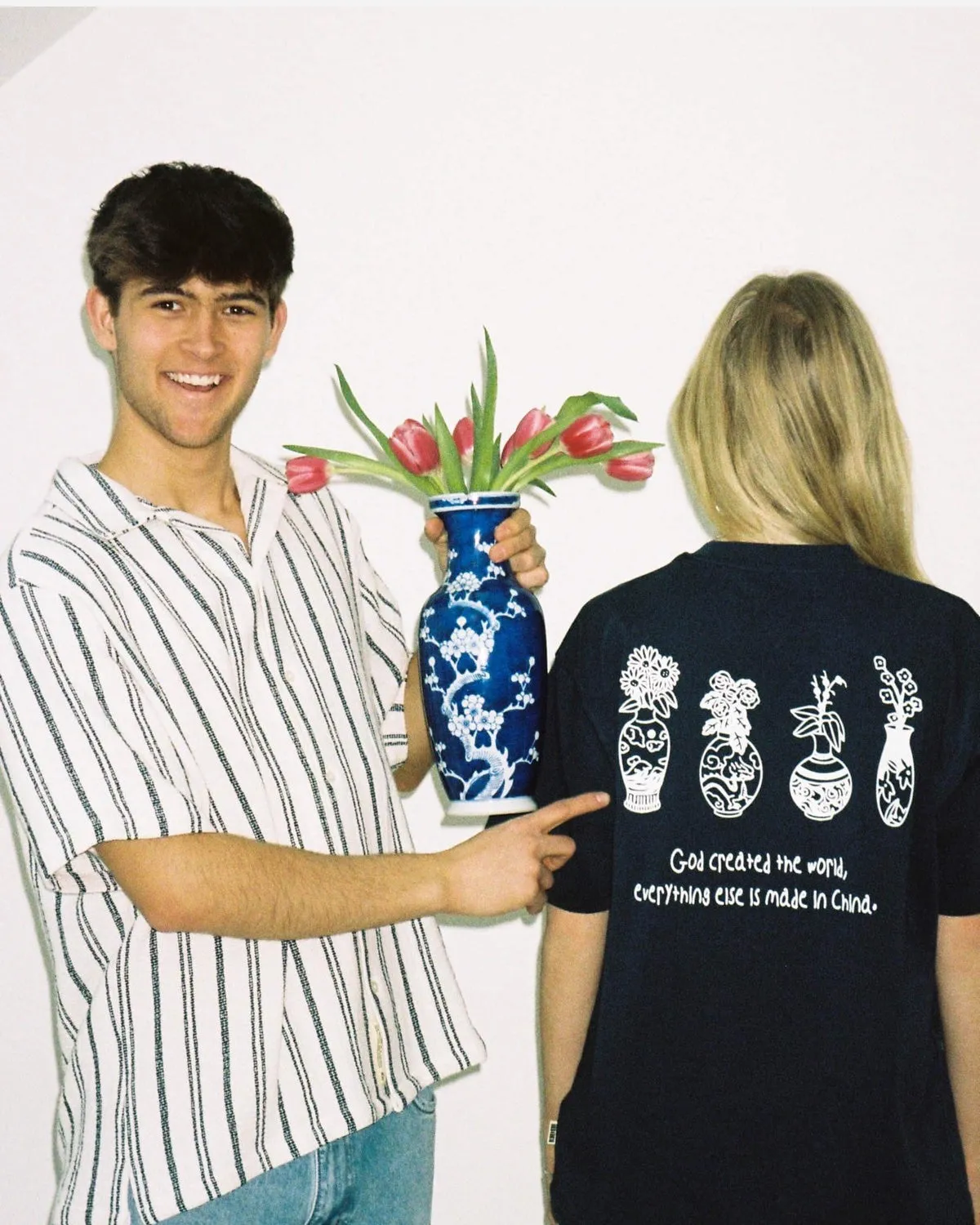 Baine Vase Tee - Navy Blazer