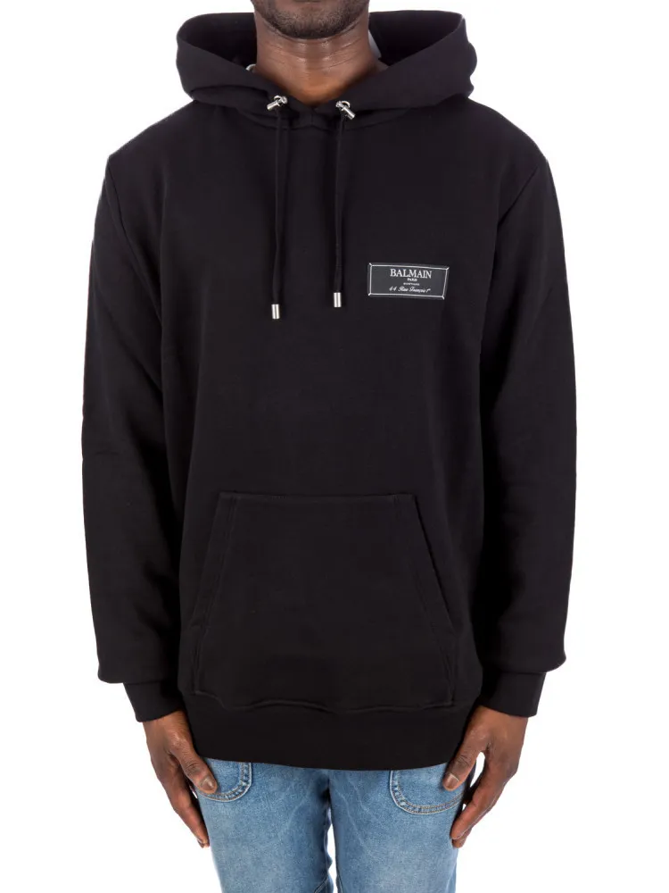 BALMAIN  |Plain Cotton Logo Luxury Hoodies