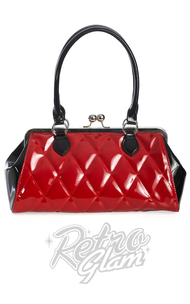 Banned Lilymae Handbag in Black and Red