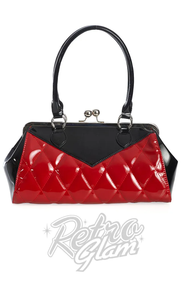 Banned Lilymae Handbag in Black and Red