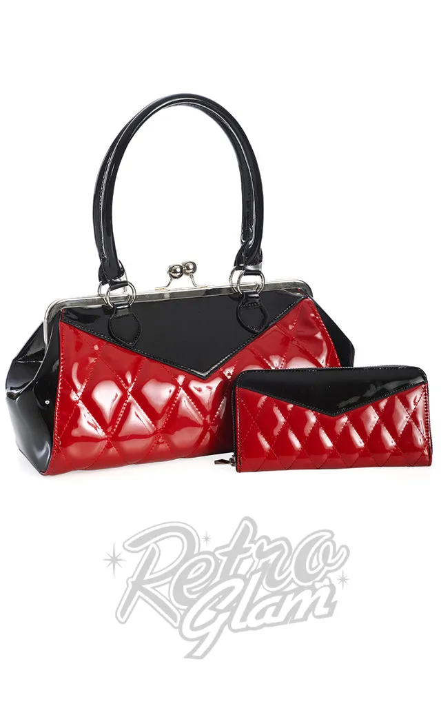 Banned Lilymae Handbag in Black and Red