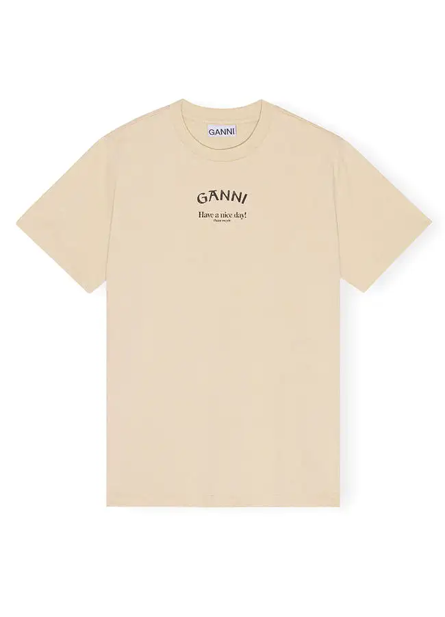 Basic Jersey Ganni Relaxed T-Shirt T3531