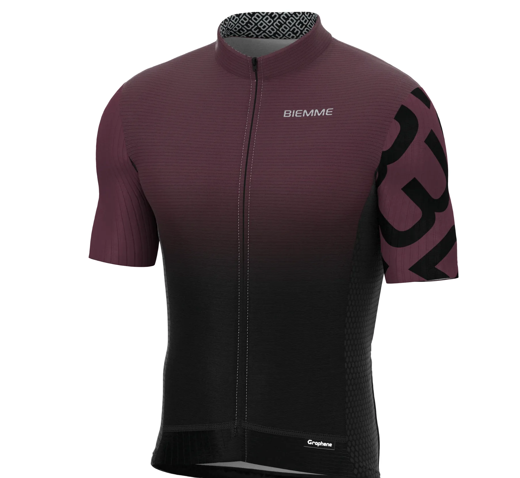 Biemme Acqua SS Cycling Jersey - Mens - Plum - XL- Made in Italy