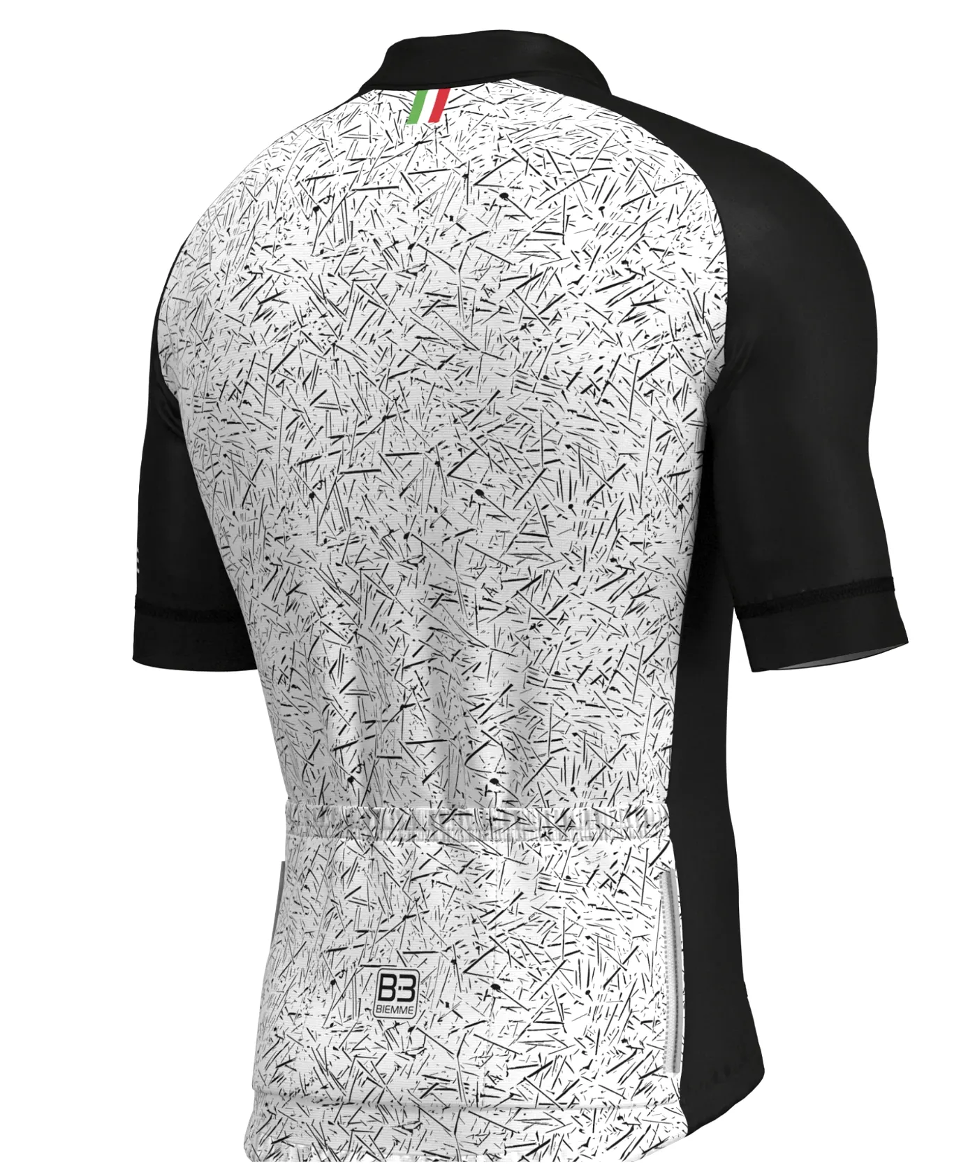 Biemme Sirio SS Cycling Jersey - Mens- Black/White - Size Large - Made in Italy