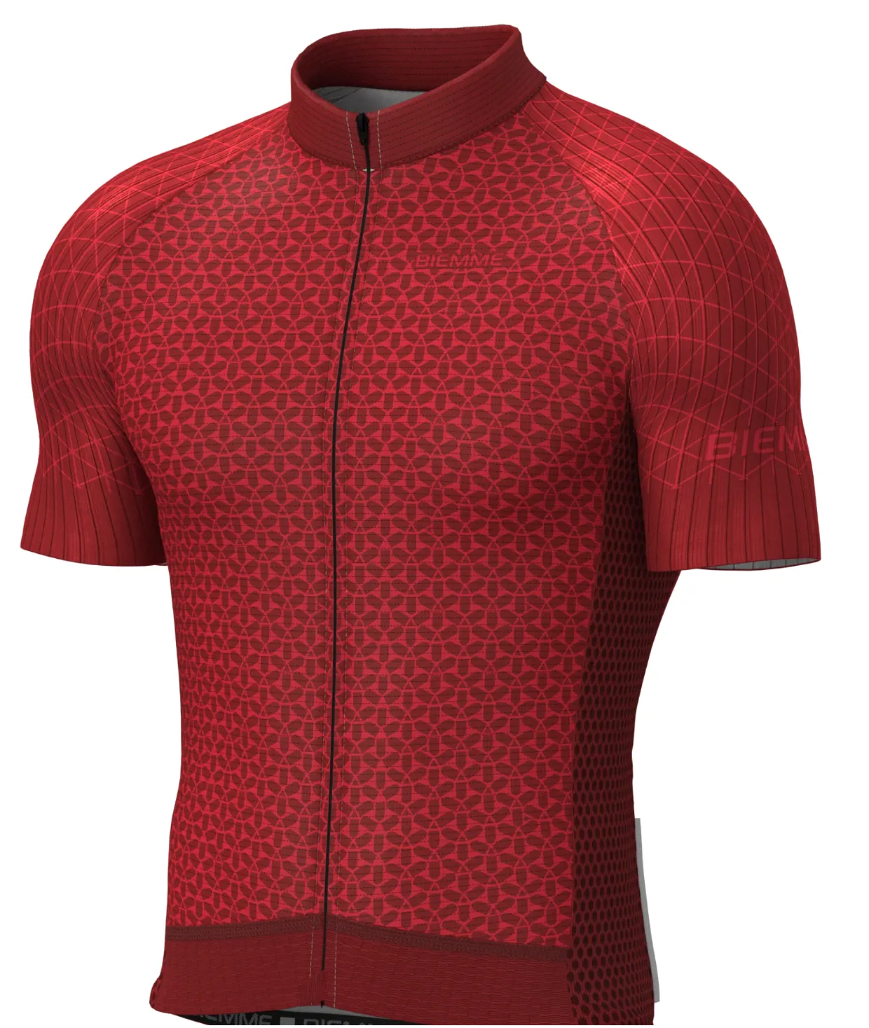 Biemme Venus Mens Cycling Jersey - Red - Medium - Made in Italy