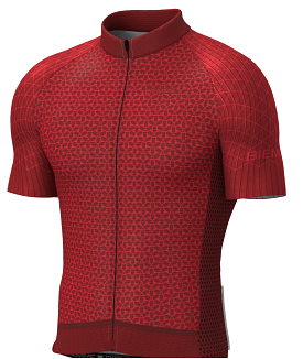 Biemme Venus Mens Cycling Jersey - Red - XLarge - Made in Italy