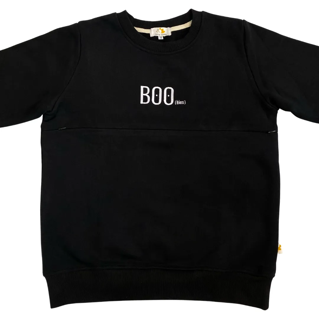 BOO(bies) Nursing Sweatshirt With TwinZip – Central Embroidery