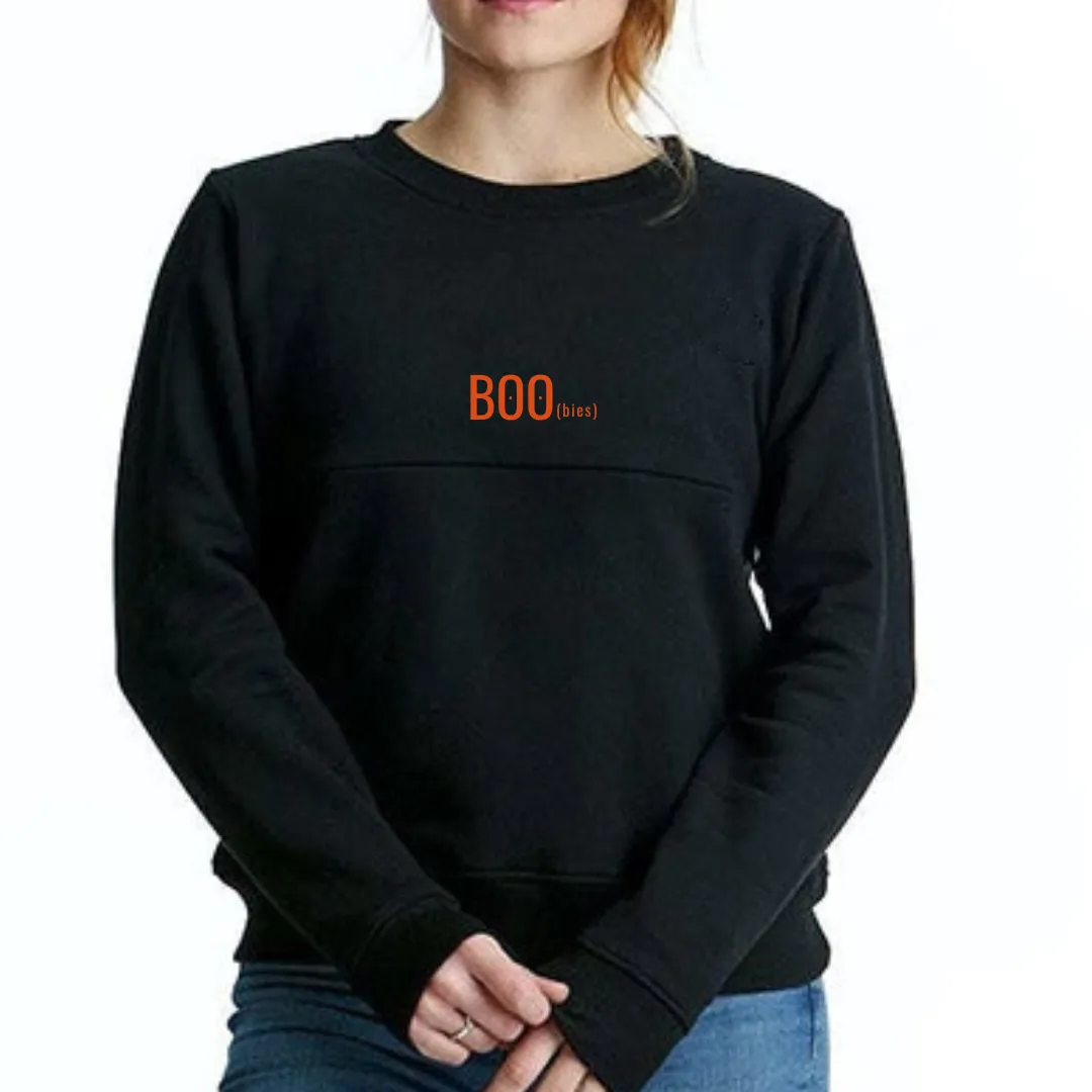 BOO(bies) Nursing Sweatshirt With TwinZip – Central Embroidery