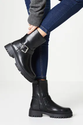 Boots | Faith: Kennedy Chunky Buckle Ankle Boots | Faith