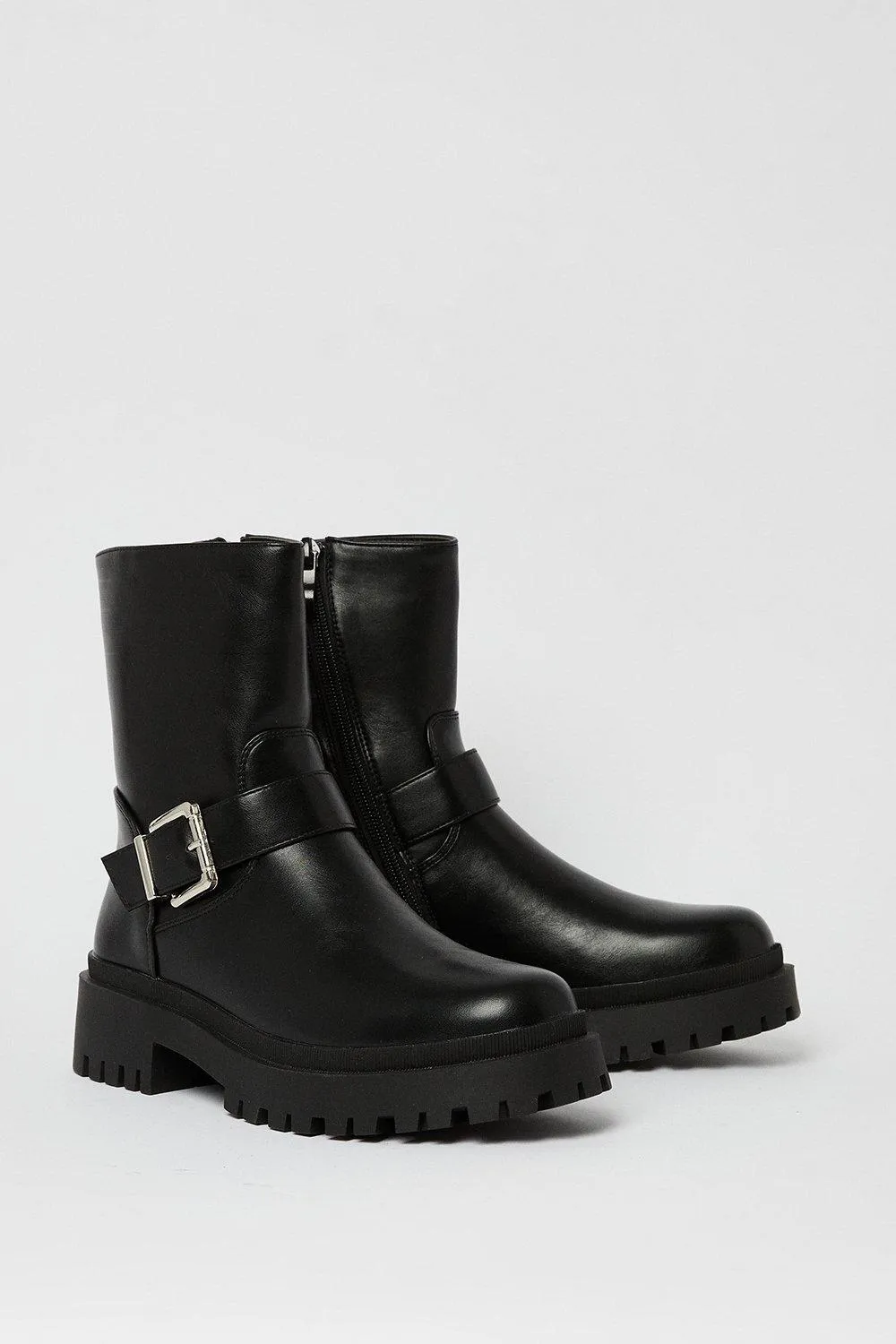 Boots | Faith: Kennedy Chunky Buckle Ankle Boots | Faith