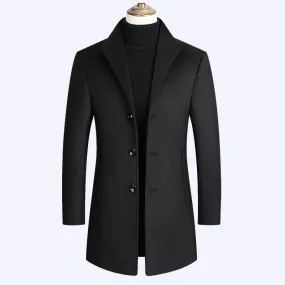 Business Casual Plus Cotton Wool Coat Men's