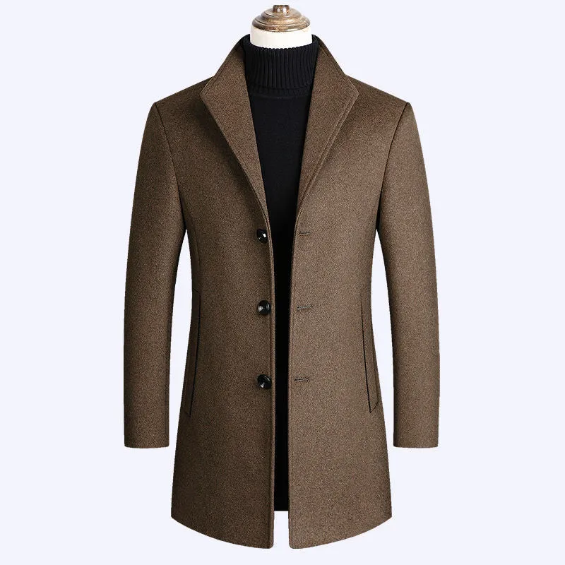 Business Casual Plus Cotton Wool Coat Men's