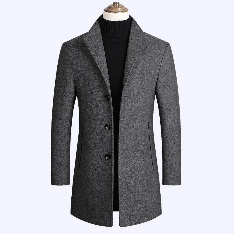 Business Casual Plus Cotton Wool Coat Men's