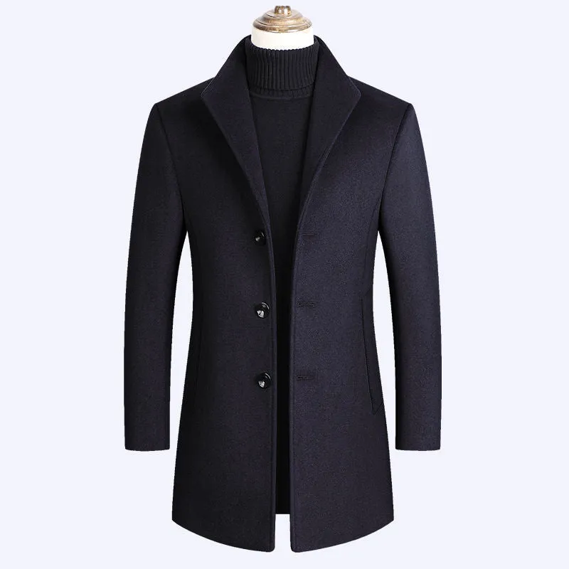 Business Casual Plus Cotton Wool Coat Men's