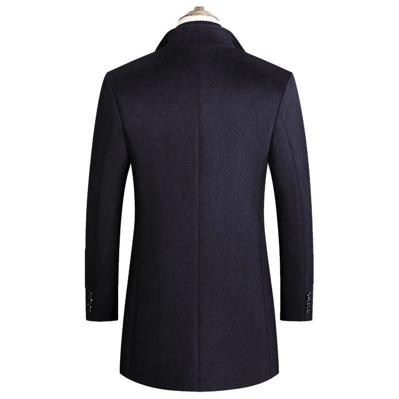 Business Casual Plus Cotton Wool Coat Men's