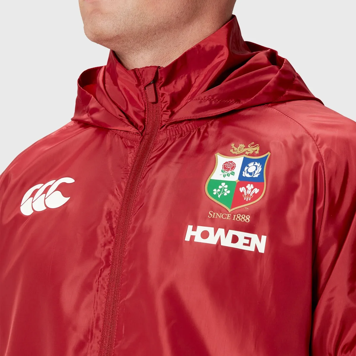 Canterbury British & Irish Lions Men's Lightweight Rain Jacket Red