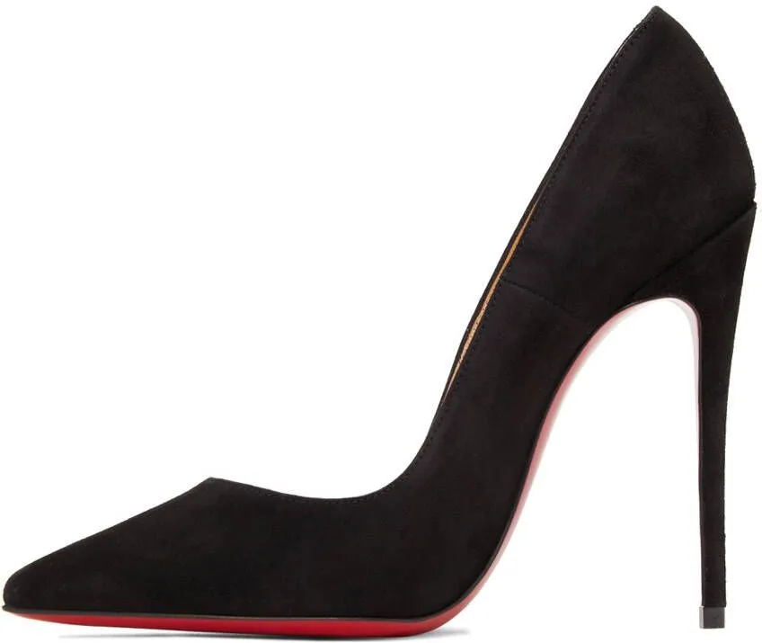 Christian Louboutin Black Suede So Kate 120 Heels