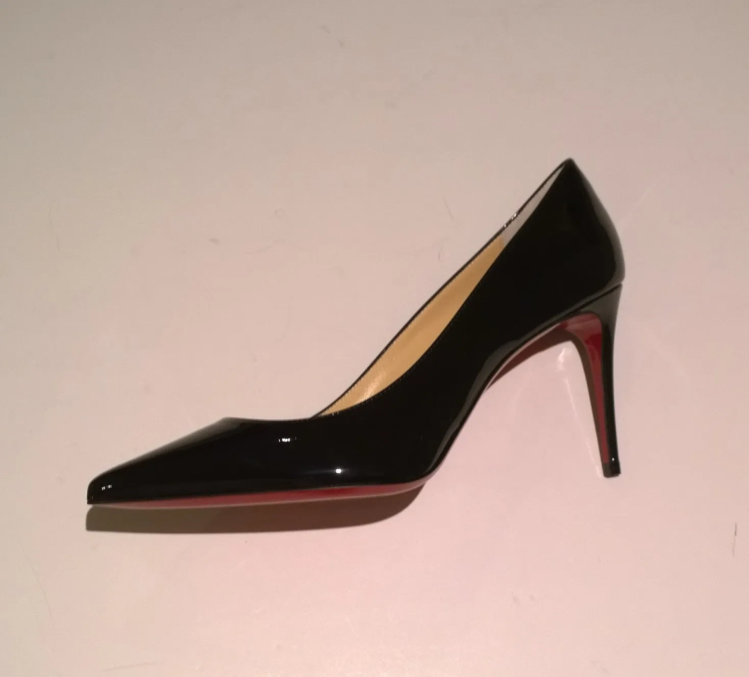 Christian Louboutin Kate 85 Black Patent Heels