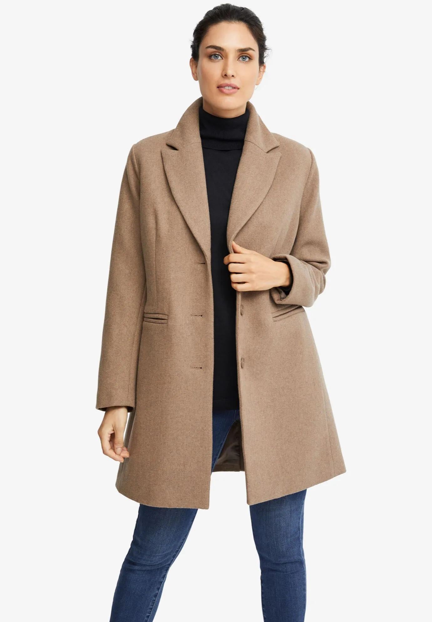 Classic Wool-Blend Coat