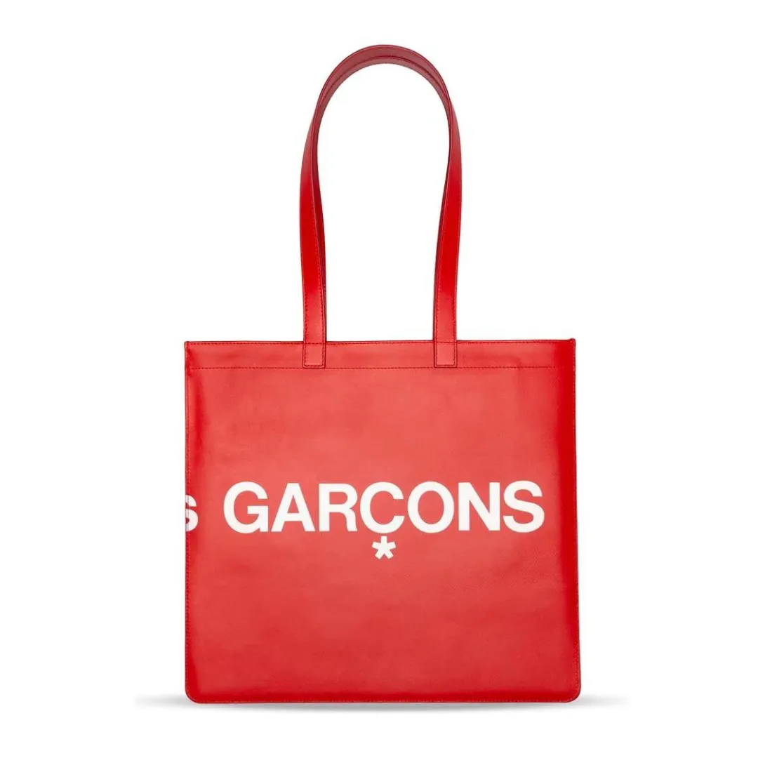 COMME des GARONS WALLET Huge Logo Tote Bag - Red