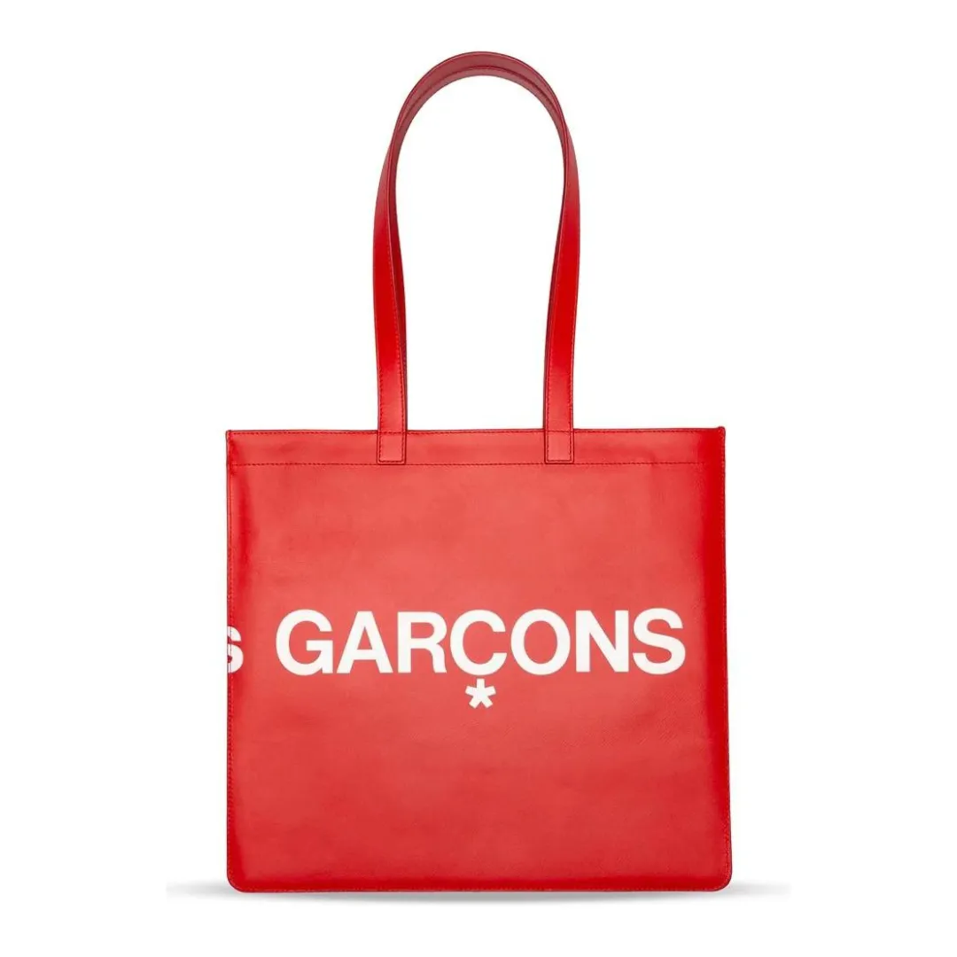 COMME des GARONS WALLET Huge Logo Tote Bag - Red