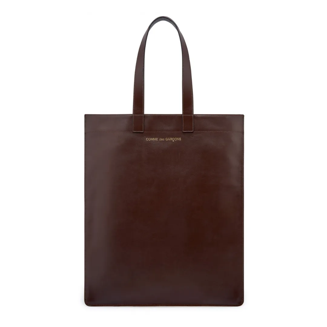 COMME des GARONS WALLETS Large Shopper Tote Bag - Brown