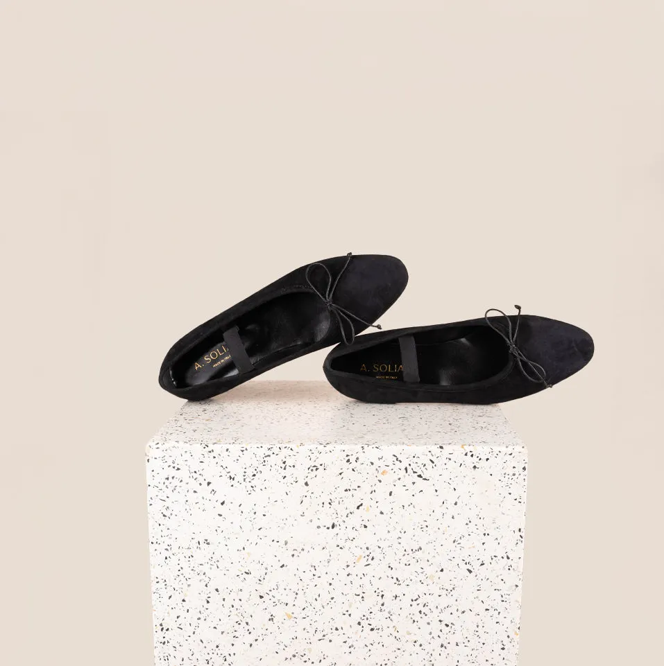 Como - Black Suede Strap