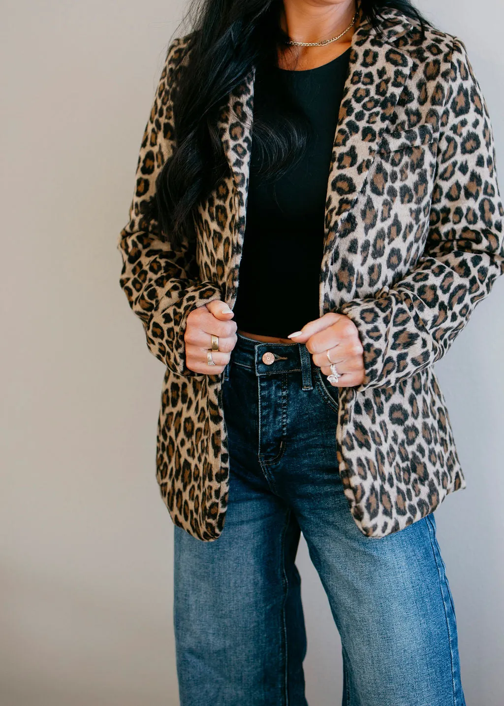 Cosette Leopard Print Blazer