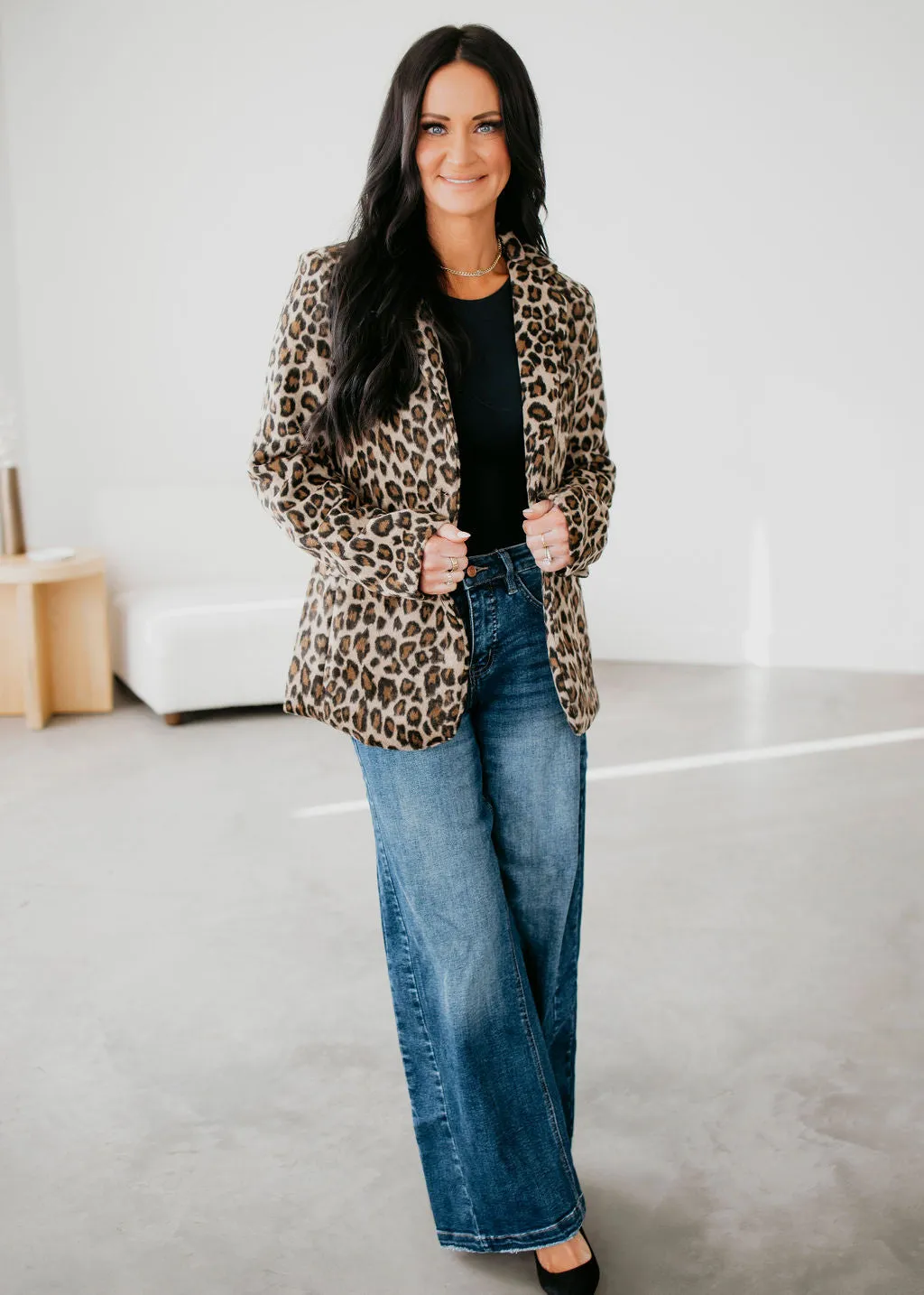 Cosette Leopard Print Blazer