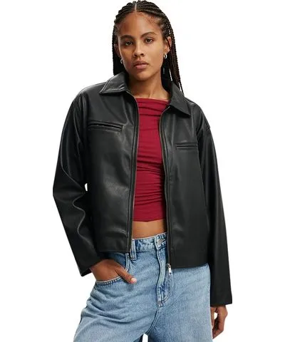 Cotton On Women's Cotton On Ivy Faux Leather Jacket