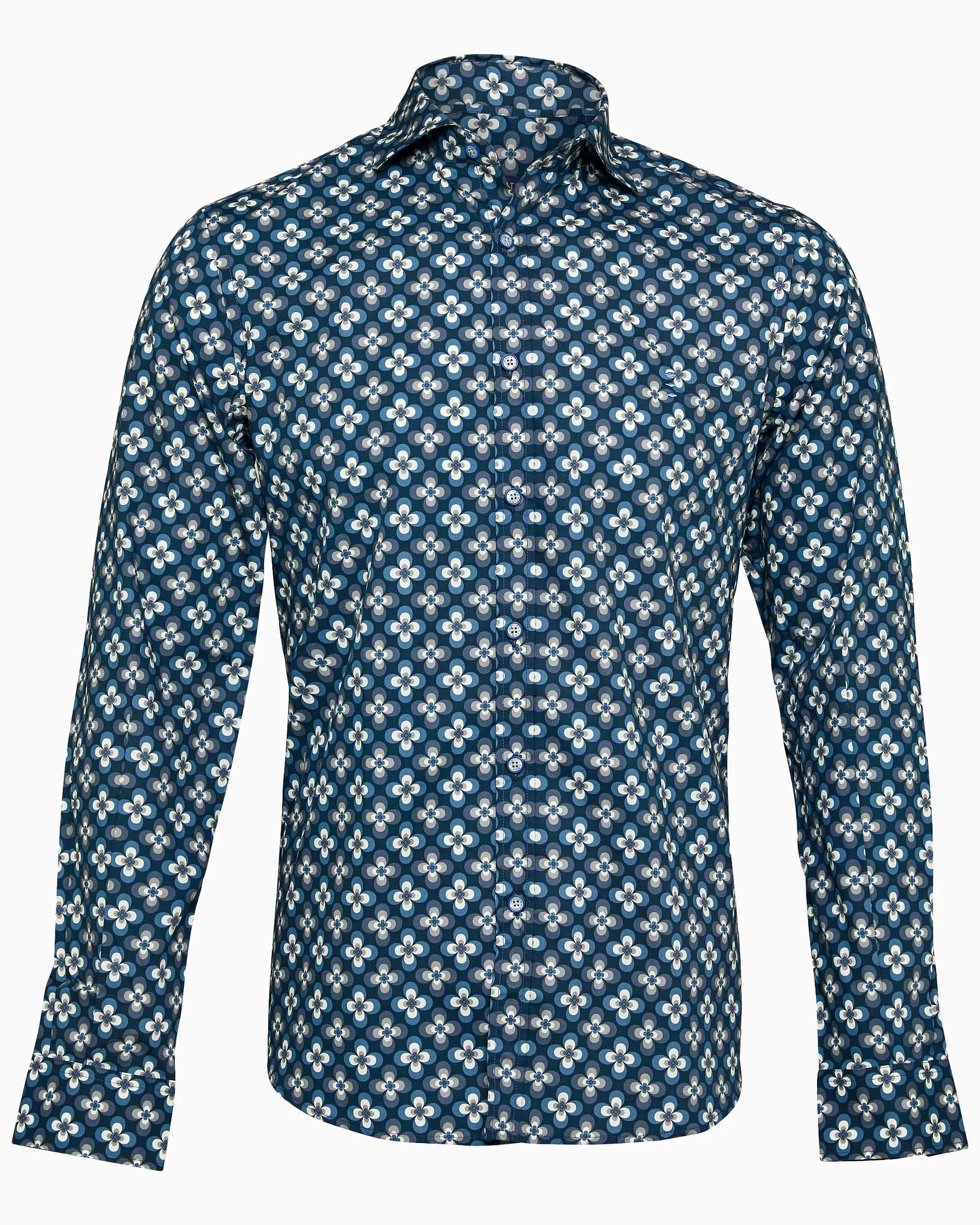 Cotton Shirt with Floral Print