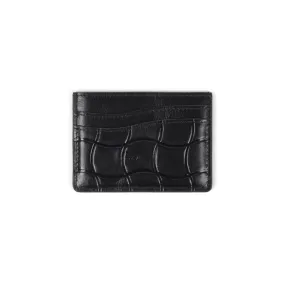 Dime MTL Classic Quilted Leather Card Holder Black