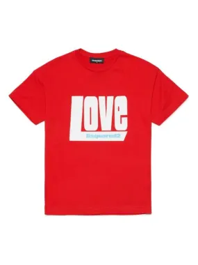 Dsquared2 T-Shirt Love Red