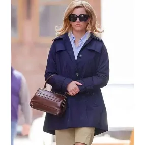 Elizabeth Banks Call Jane Blue Cotton Coat