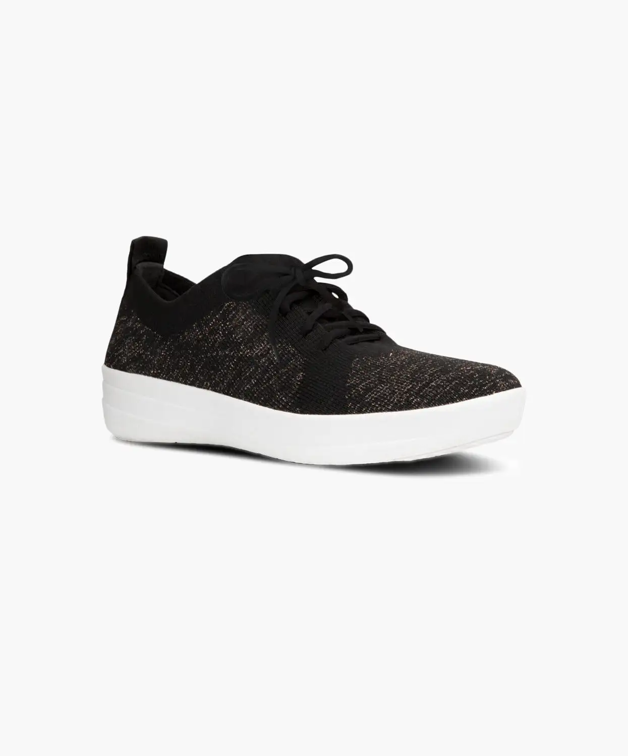 FitFlop F-Sporty Uberknit Metallic Weave Sneakers Black