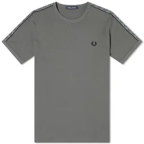 Fred Perry Contrast Tape Ringer T-ShirtField Green