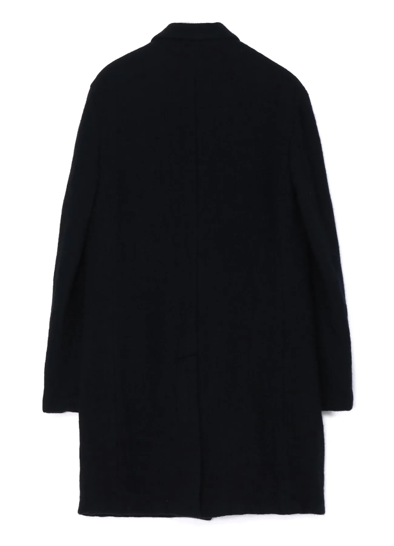 FULLING WOOL SERGE 1 BUTTON LONG JACKET