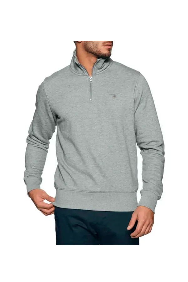 GANT 1/4 Zip Regular Grey