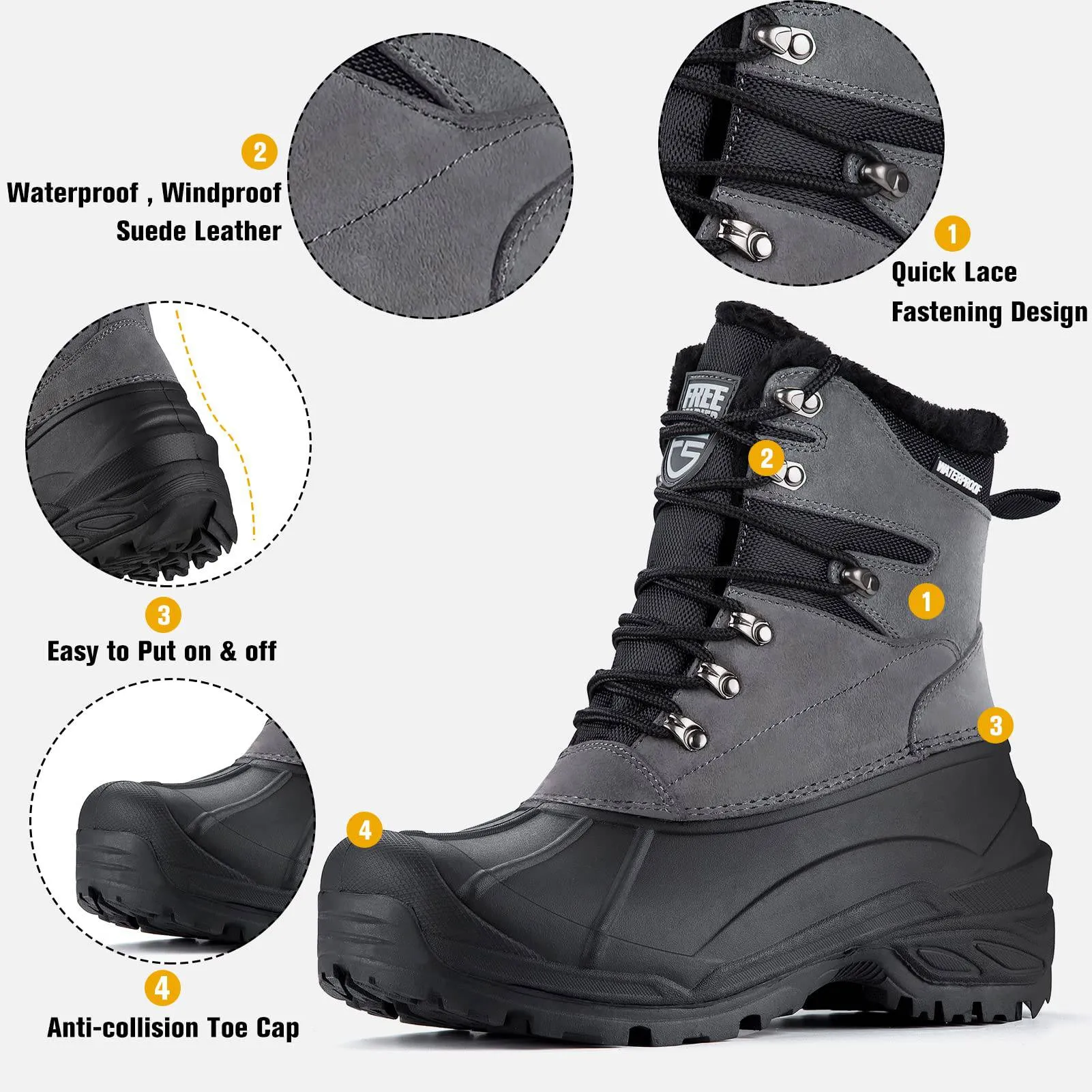 Gator Waterproof Winter Hiking Boots