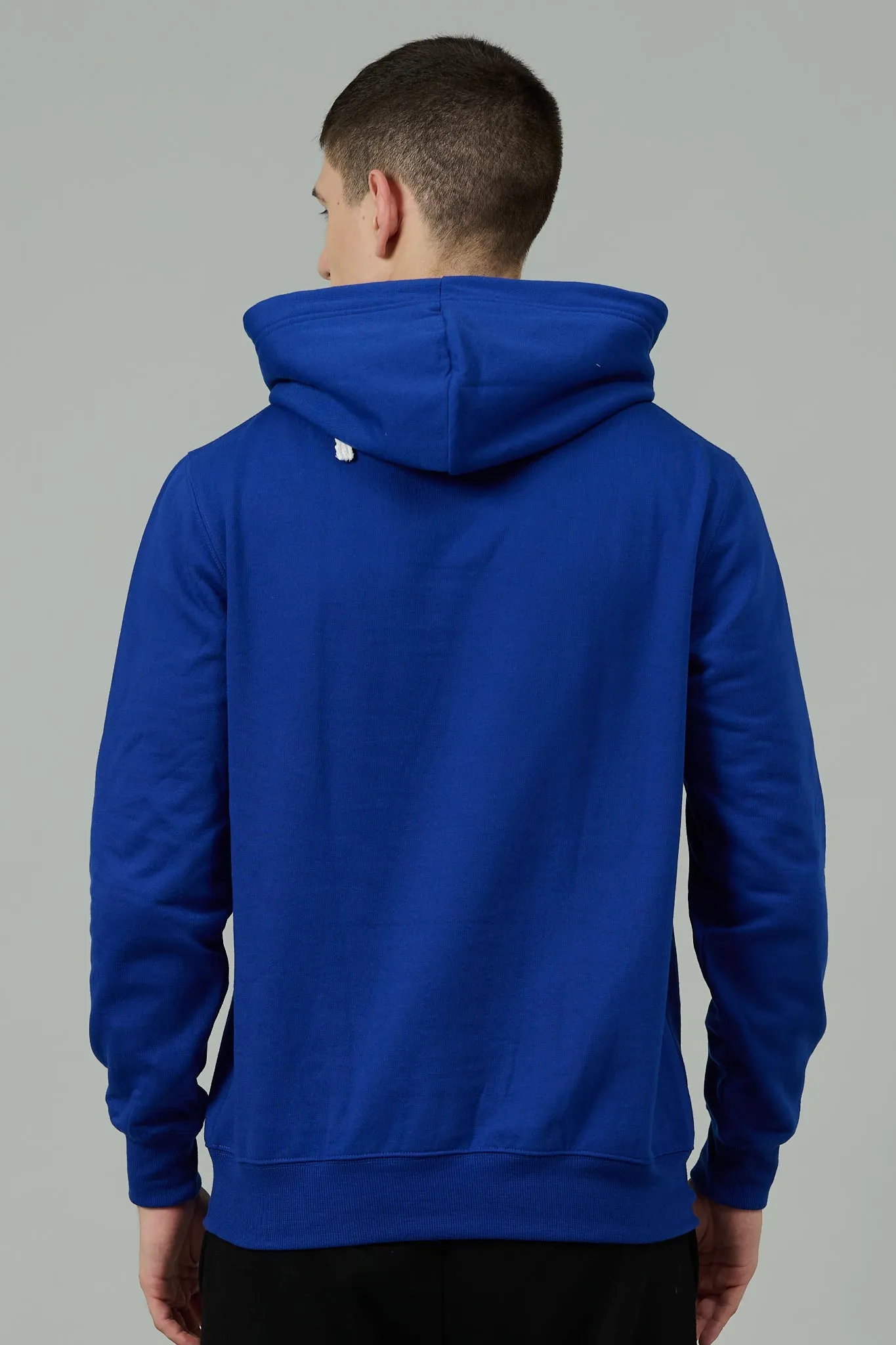 Go Devil Dice Printed Blue Hoodie for Men