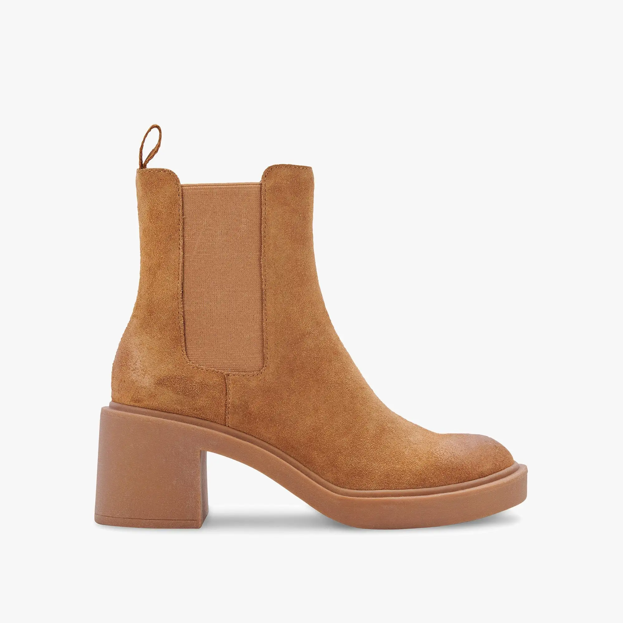 GUNNER BOOTIES BROWN SUEDE - re:vita