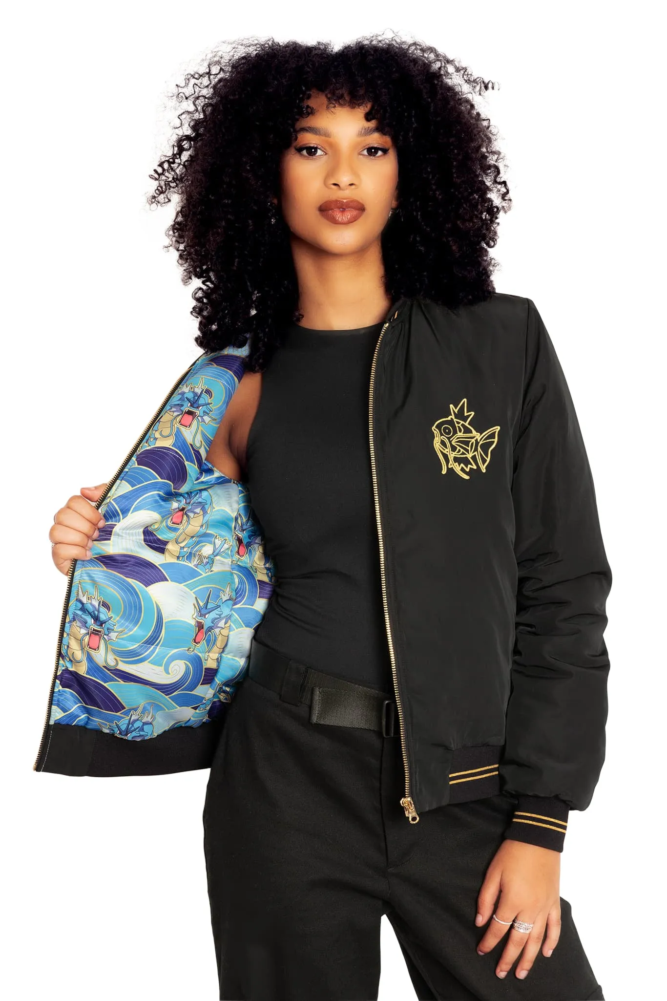 Gyarados Gold Bomber Jacket